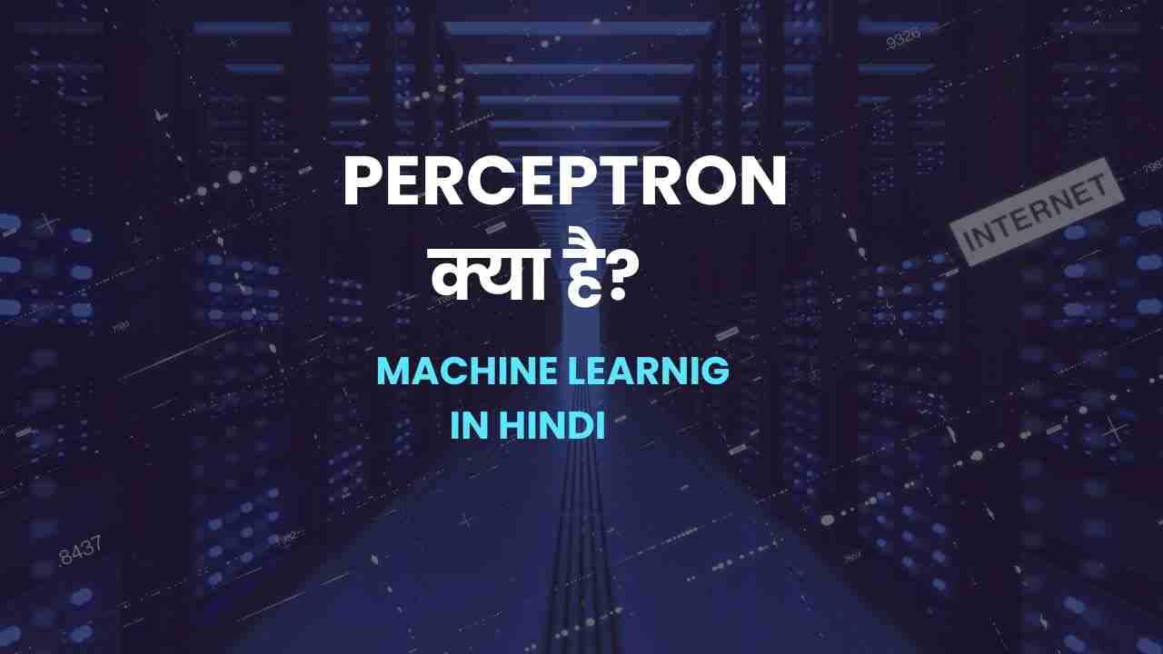 Perceptron in Machine Learning in Hindi
