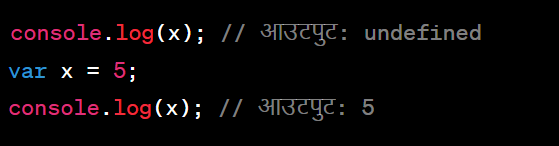 Hoisting in Hindi